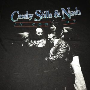 Vintage Crosby, Stills & Nash Concert T-Shirt 1984